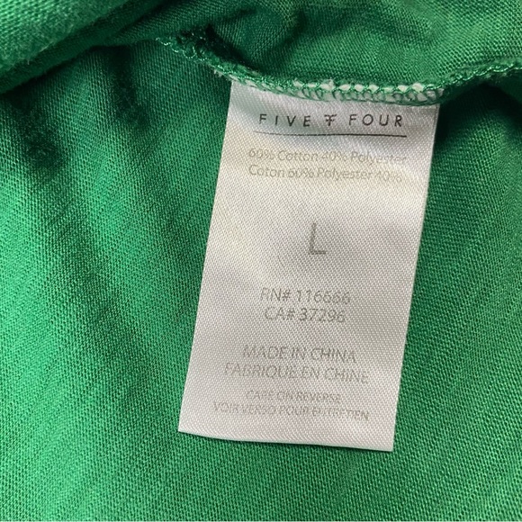 FIVE FOUR Los Angeles Drifter Paddle Flag T Shirt L Green Boat - Picture 7 of 11